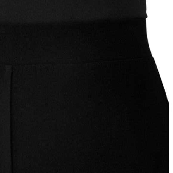 Eileen Fisher Washable Stretch Crepe Black Straight Pant With Yoke Plus Size 2X - Picture 3 of 9